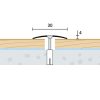 30×4 mm | Prechodový profil vŕtaný – nerez brúsená