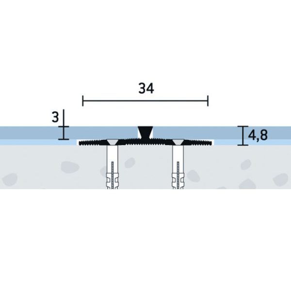 1031_pp-34x4-8-v-1 34×4,8×3 mm | Prechodový profil vŕtaný špecifický