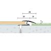 28×13 mm | Prechodový flexi profil vŕtaný