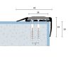 1082-4_sp-42x23-v-1 42×23 mm | Schodová hrana dva krát vŕtaná s PVC vložkou