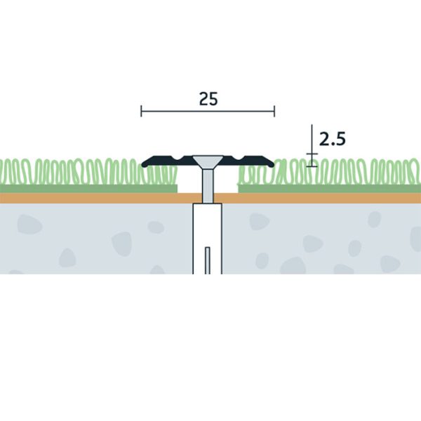 695_pp-25x2-5-v-1 25×2,5 mm | Prechodový profil vŕtaný