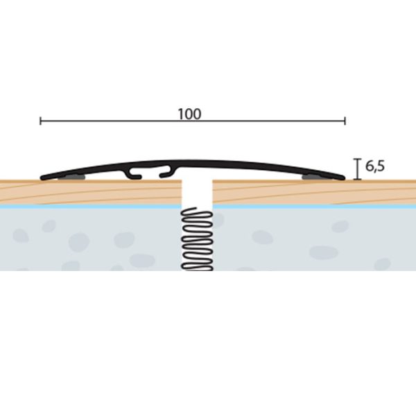 746_pp-100x6-5-s-1 100×6,5 mm | Prechodový profil samolepiaci