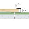 28x11x8 mm | Ukončovací profil vŕtaný