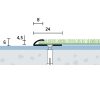 24x6x4,5 mm | Ukončovací profil vŕtaný