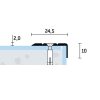 872_sh-24-5x10-v-1 24,5×10 mm | Schodová hrana vŕtaná