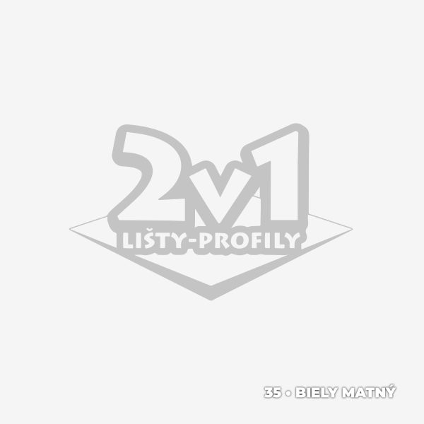 875-5_35-biely-matny 24,5×10 mm | Schodová hrana samolepiaca