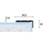875_sh-24-5x10-s-1 24,5×10 mm | Schodová hrana samolepiaca