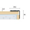881_sh-24-5x20-s-1 24,5×20 mm | Schodová hrana samolepiaca