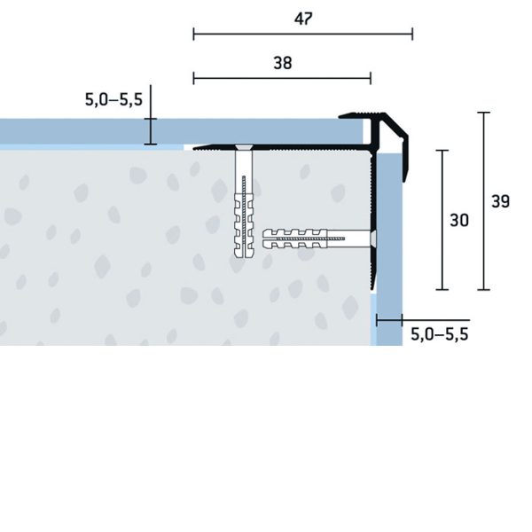 962-5_sp-47x39x5-5-5-v-1 47x39x5-5,5 mm | Schodový profil vŕtaný